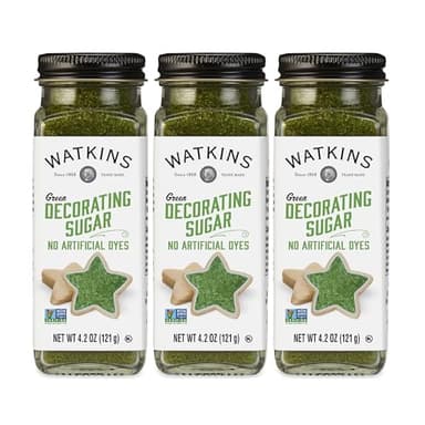 Watkins Green Decorating Sugar, Non-GMO, 4.2 Ounce, 3-Pack - Image 1