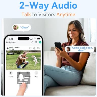 Thybro Magnetic Security Camera Wireless - 2K HD Video, AI Motion Detection, Battery Powered, Ease of Setup, 2-Way Audio,IR Color Night Vision, Waterproof, Outdoor & Indoor Surveillance - Image 9