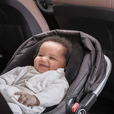 COOLBEBE Upgraded 3-in-1 Babybody Support for Newborn Infant Toddler - Extra Soft Car Seat Insert Cushion Pad, Perfect for Carseats, Strollers, Swings, Black - Image 8