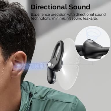 Monster Open Ear AC336 Headphones, Bluetooth 6.0 Wireless Earbuds with Stereo Sound, ENC Clear Call, 21H Playtime, Type-C Charging, Touch Control, IPX6 Waterproof Open Ear Earbuds for Sports Fitness - Image 6