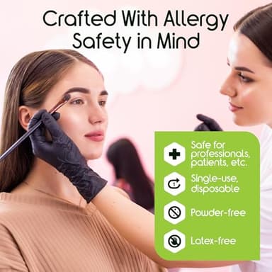 Inspire Black Nitrile Gloves | THE ORIGINAL Quality Black Gloves Disposable Latex Free | 4.5 Cooking (Nitrile, XL) - Image 3