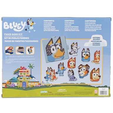 Perler 80-57182 Bluey Fused Bead Deluxe Box Kit, 10 Unique Patterns, Multicolor, 4473 Pieces - Image 2