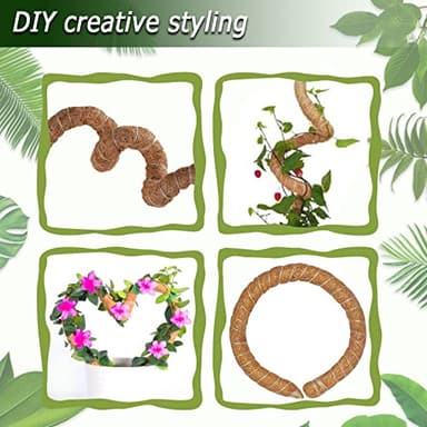 Bendable Moss Pole, 47 Inch Moss Poles for Plants Monstera, Tall Moss Poles for Climbing Plants Indoor, Large Moss Pole Support, Garden Trellis Plant Stand Stakes for Potted Plants, Pothos - Image 4