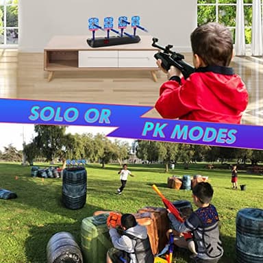 Lehoo Castle Shooting Targets for Nerf Guns, Nerf Targets Vest for Shooting Practice Electronics Shooting Games for Kids, Gift for 3-13 Year Old Boys Girls - Image 6