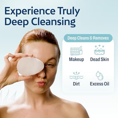 HartFelt [10 Pack] Regular Exfoliating Facial Sponge for Face - Daily Cleansing Face Scrubber - Buf Dirt Away with Puf Styled Reusable Face Pads for Removing Makeup, Dirt, and Dead Skin - Made in USA - Image 3