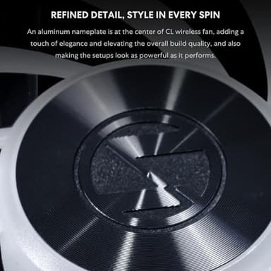 Lian Li UNI Fan CL120 ARGB 120mm PWM Fans - Triple Pack (Reverse Blade) - 2.4 GHz Wireless Signal RGB & PC Case Fans Control - Daisy-Chain - Controller Included and Required - Black (12RCL1W3B) - Image 4