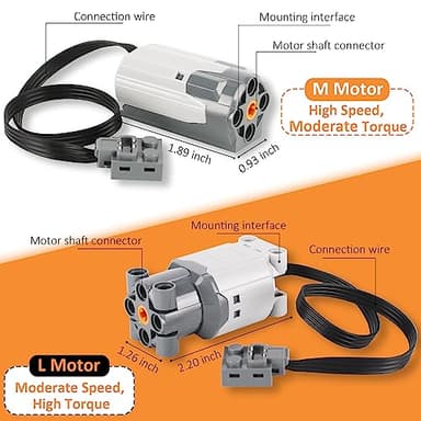 9-in-1 Motor Kit Compatible With Lego Technic, Set With Powerful Motors, Advanced Control Functionality, Ultimate Compatibility - Image 2