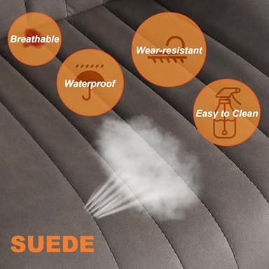 Youhauchair Bar Stool Set of 1, Adjustable PU Leather Bar Chairs, Swivel Counter Height Barstools with Back, Modern Armless Kitchen Island Stool, Brown - Image 4