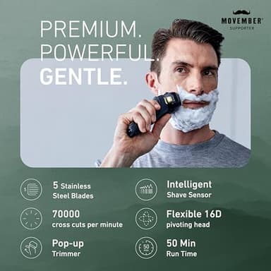 Panasonic Electric Razor for Men, Electric Shaver for Men, ARC5 with Premium Automatic Cleaning and Charging Station, Wet Dry Shaver, Cordless Razor, with Pop-Up Trimmer ES-LV97-K, Black - Image 2