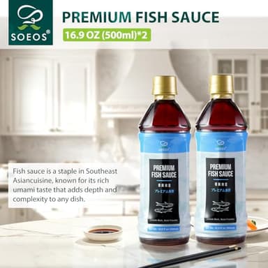 Soeos Fish Sauce, 16.9 fl oz (500ml), 2 pack, Savory Flavor, Premium Fish Sauce for Cooking, Crafted for Dressings and Marinades, Naturally Fermented for Rich Umami Flavor - Image 8