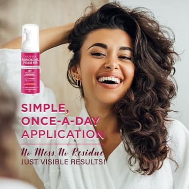5% Minoxidil Foam for Women Hair Growth: Extra Strength Hair Regrowth Treatment – Revitalize Hair Follicles & Regrow Thicker, Fuller Hair – Hair Loss Solution-2pack - Image 3