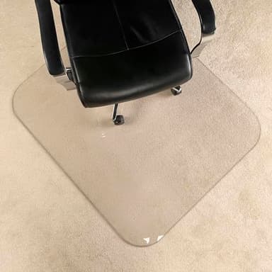 [Large Size] Crystal Clear 1/5" Thick 59" x 47" Heavy Duty Hard Chair Mat, Can be Used on Carpet or Hard Floor - Image 3