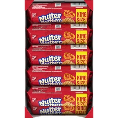 NUTTER BUTTER Peanut Butter Sandwich Cookies, King Size, 10-3.5 oz Snack Packs - Image 17