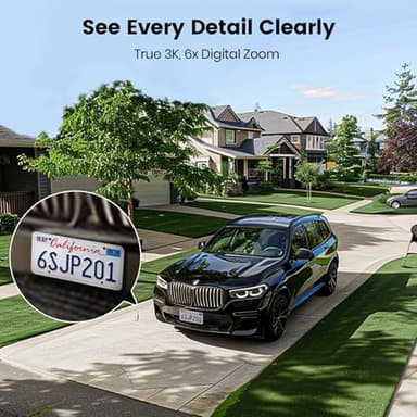 AOSU Floodlight Camera Wired, 3K UHD Security Camera Outdoor, 360° Coverage Surveillance, 24/7 Recording, Motion Detection, 2600-Lumen Motion-Activated Floodlight, Color Night Vision - Image 3