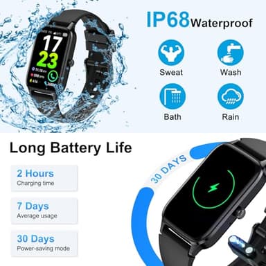 Smart Watch (Answer/Make Call), 2025 New Fitness Tracker for Men Women 1.57” HD Fitness Watch, Heart Rate/Sleep Monitor/Pedometer/Calories, 113+ Sports IP68 Waterproof Activity Tracker for Android iOS - Image 7