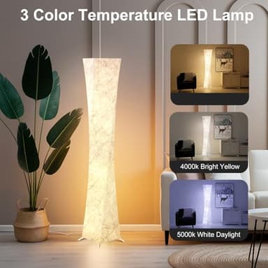 WORLD WIN Floor Lamp, 61'' Smart RGB LED Corner Lamp with Music Sync and 16 Million DIY Colors, 3 Color Temperature, APP & Remote Control, Color Changing Standing Floor Lamp for Bedroom Living Room - Image 4
