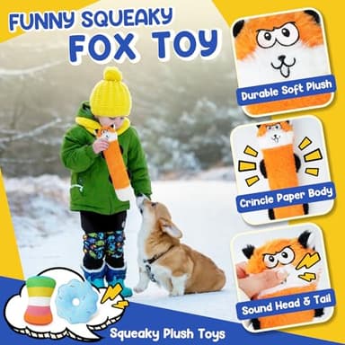 PatsFran Puppy Toys for Teething, 9 Pack Interactive Dog Toys for Small Dogs, Puppy Chew Toys for Boredom with Rope Toys, Treat Ball and Cute Squeaky Toys - Image 3