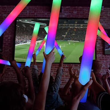 Jiahz 210 PCS Foam Glow Sticks For Wedding, Foam Light Up Sticks with 3 Modes Colorful Flashing, Light Up Foam Sticks, Glow Sticks Bulk Party Pack For Wedding, Concert, Party, Raves, Events - Image 6