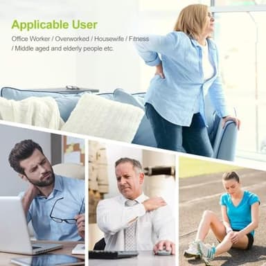 AUVON Dual Channel TENS Unit Muscle Stimulator Machine with 20 Modes, 2" and 2"x4" TENS Unit Electrode Pads - Image 6