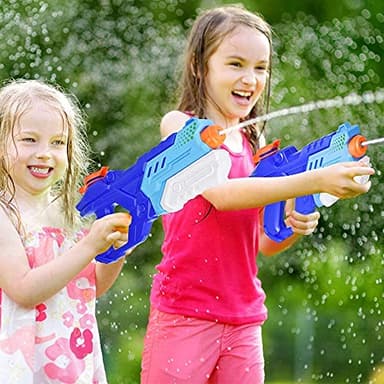 Quanquer 3 Pack Water Guns for Kids Adults - 600CC Squirt Water Toy Gun Super Blaster Soaker Long Range High Capacity Swimming Pool Beach Outdoor Fighting Toy for Boys Girls (Blue) - Image 7