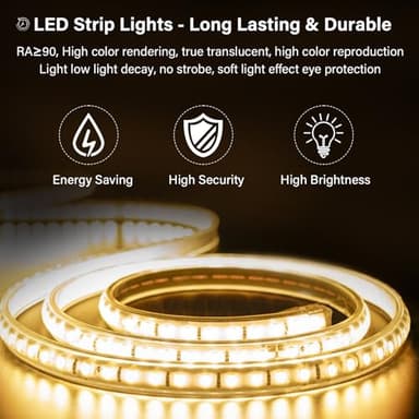 XRAMFY 40"x 60"LED Bathroom Mirror, Backlit + Front Lit, LED Bathroom Mirror with Lights for Wall, 3 Colors, Anti-Fog, Dimmable Brightness, Memory Function, Tempered Glass - Image 9