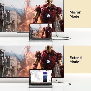 USB C to HDMI Cable 3.3ft, [4K, High-Speed], USB Type C to HDMI Cord [Thunderbolt 3/4 Compatible] for iPhone 17 16 15 Pro Max Plus Air, MacBook iPad Pro/Air,Samsung S25 S24 S23 S22 S21 Surface Switch - Image 7