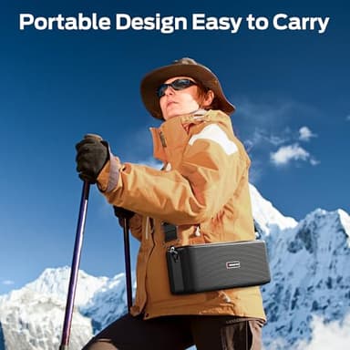 Monster Shock Pro Bluetooth Speaker with Strap, 100W Loud Speaker with Deep Bass, Portable Wireless Speakers with TWS, Long Playtime & Waterproof for Outdoors/Indoors, Supports AUX/TF Card/USB Audio - Image 7