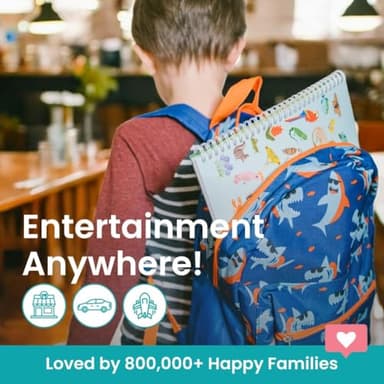 CUPKIN Sticker Book for Kids 2-4, 500+ Kids Stickers, Cars, Trucks, Planes & Trains 12 Coloring Pages 12 Side by Side Scenes, Fun Toddler Travel Activity Coloring and Sticker Books for Ages 4-8 + 8-10 - Image 6