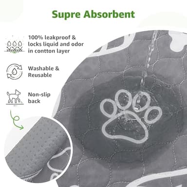 LOOBANI Dog Grass Pad with Tray - 35x23in Dog Litter Box with 2 Artificial Grass Patch + 2 Washable Pee Pads - Quickly Absorbency Indoor Outdoor Potty for Patio Balcony Apartment Use - Image 5