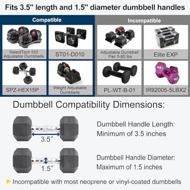 AltitudeCraft Dumbbell to Barbell Converter, Transform Dumbbells to Barbell Bar, Dumbbell Barbell Converter for Home Gym, Adjustable to 200 lb Capacity - Image 6