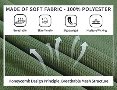 V VALANCH Men's Polo Shirts Green Golf Shirts Moisture Wicking Shirts for Men Short Sleeve Summer Hiking Shirts,Green,2XL - Image 5