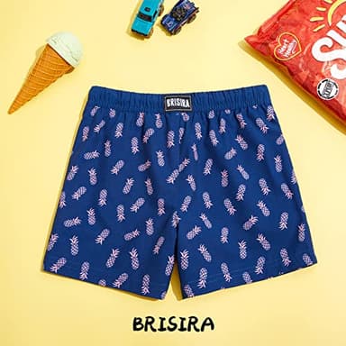 BRISIRA Boys Swim Trunks Bathing Suit Compression Boxer Brief Liner Swim Shorts Swimsuit Anti-Chafe Toddler Kids Youth Teen - Image 2