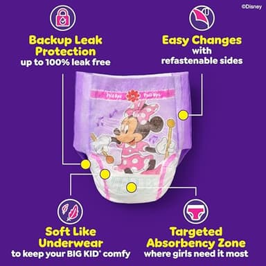 Pull-Ups Girls' Potty Training Pants, Size 4T-5T Training Underwear (38-50 lbs), 56 Count - Image 3