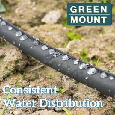 GREEN MOUNT Garden Soaker Hose 1/2" x 75 ft Drip Hoses Heavy Duty Save Water For Vegetable - Image 3