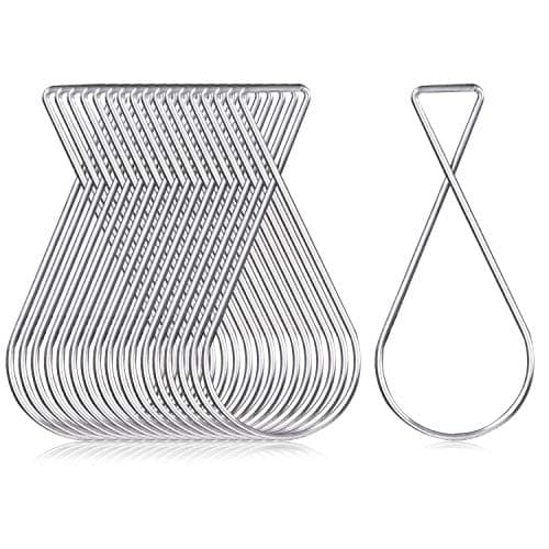 CDBOVID SS304 Ceiling Hooks 50 Pack - Rustproof Drop Ceiling Clips for Hanging Decor/Lights/Plants - Easy Install Grid Hooks for Home/Office/Wedding/Classroom - 10lb Capacity No Damage Hangers - Image 1