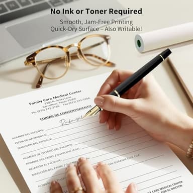 Thermal Printer Paper 8.5''x11'' US Letter Size, 4 rolls, 100 sheets, Thermal Paper Quick-Dry, Advanced Clear Printing, Compatible with Gloryang & JADENS PD-A4 Thermal Printer - Image 3