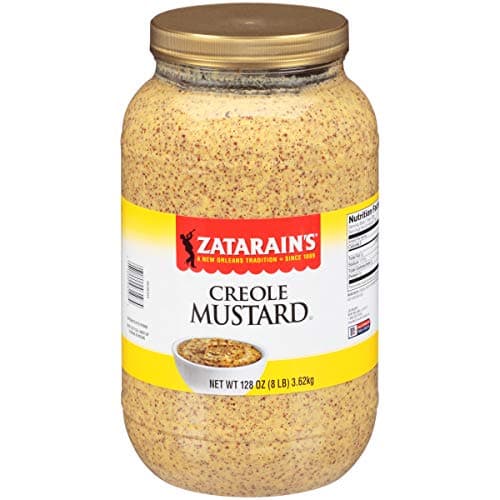 Zatarain's Creole Mustard, 8 lb - One 8 Pound Jar of Creole Mustard Sauce, Cajun Style Condiment for Sandwiches, Salads, Dipping Sauces and Marinades - Image 1