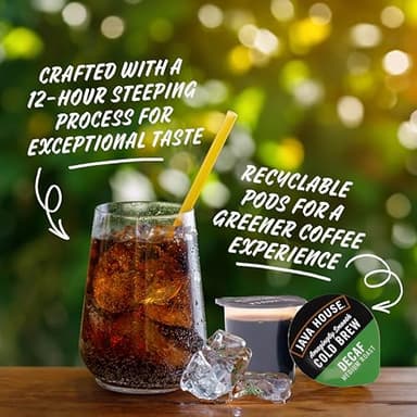 Java House Single-Serve Cold Brew Coffee Pods – Premium 100% Arabica Liquid Concentrate – Smooth & Bold Decaf Roast – 12 Pods – Ready Hot or Iced, Travel-Friendly, TSA Approved - Image 6