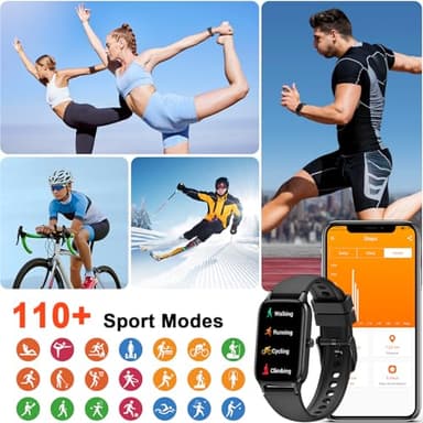 Smart Watch (Answer/Make Call), 2025 New Fitness Tracker for Men Women 1.57” HD Fitness Watch, Heart Rate/Sleep Monitor/Pedometer/Calories, 113+ Sports IP68 Waterproof Activity Tracker for Android iOS - Image 6
