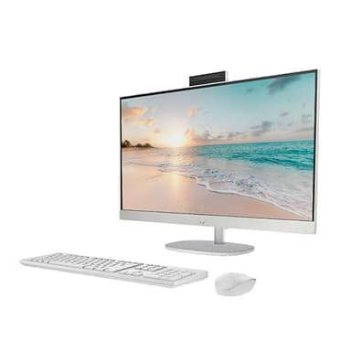 HP 27" FHD Touchscreen All-in-One Desktop Computer, Quad-Cores Ryzen 5 7520U, Windows 11 Pro with Microsoft Office Included, Wireless Keyboard & Mouse, Silver (AMD Ryzen 5, 16GB RAM | 2TB SSD) - Image 2