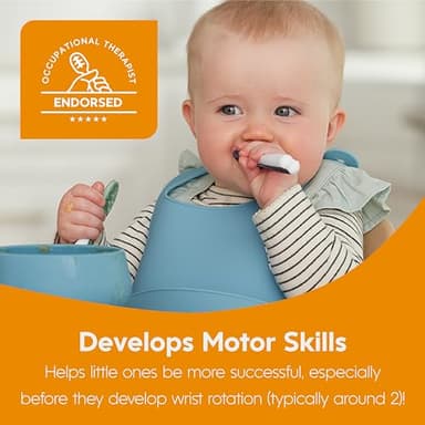 NumNum Suction Bowls for Babies & Toddlers, Extra Strong Non-Slip Suction, 100% Food-Grade Silicone, BPA-Free, Microwave & Dishwasher Safe, Baby-Led Weaning Bowls for 4+ Months, 2-Pack Mauve - Image 4