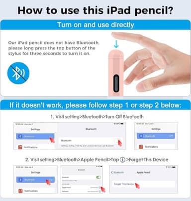 Stylus Pen for iPad 11th&10th&9th Generation,Fast Charge Pencil for Apple iPad,Palm Rejection,Tilt Sensitivity,Compatible with 2018-2025 iPad11/10/9/8/7/6th,Pro 13" M4/12.9"/11",Air 3/4/5/M2,Mini 5/6 - Image 7