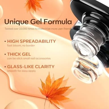 modelones Blooming Gel Nail Polish, 15 ml Clear Nail Art Accessories Stuff for Spreading Effects, Floral Print, Marble, Watercolor Design - Image 7