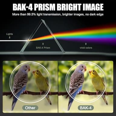 12x60 Monocular Telescope High Powered with Smartphone Adapter Tripod Plus Portable Bag, Larger Vision Monoculars for Adults with BAK4 Prism & FMC Lens, Suitable for Bird Watching Hiking acmeopts - Image 4