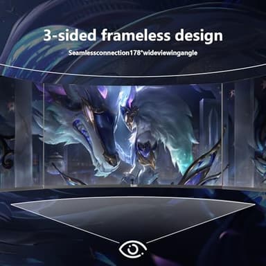 DJiEX 27 Inch Curved Gaming Monitor FHD 1080p 180Hz, 1800R Curvature, 1ms Response Time, AMD FreeSync,Support VESA, DP, HDMI Port IPS Screen for Gaming Home Office ﻿ - Image 4