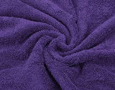 American Soft Linen Luxury 6 Piece Towel Set, 2 Bath Towels 2 Hand Towel 2 Washcloths, 600 GSM 100% Cotton Turkish Towels for Bathroom, Purple Towel Sets - Image 7