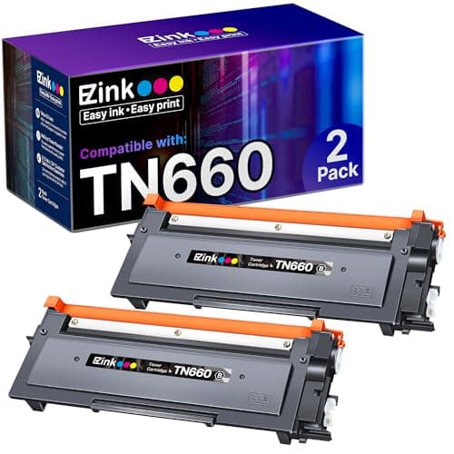 E-Z Ink Compatible TN660 Toner Cartridge Replacement for Brother TN-660 TN660 TN630 High Yield to Use with HL-L2380DW HL-L2320D HL-L2340DW DCP-L2540DW MFC-L2700DW MFC-L2720DW Printer (Black, 2 Pack) - Image 1