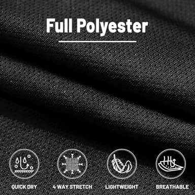 MAGNIVIT Men's Athletic Pants Lightweight Wide Leg Exercise Lounge Pants Loose Fit Black/Red - Image 7