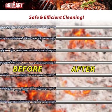 GRILLART Grill Brush and Scraper with Deluxe Handle, Safe Wire Grill Brush BBQ Cleaning Brush Grill Grate Cleaner for Gas Infrared Charcoal Porcelain Grills, BR-8529 - Image 6