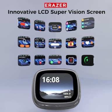 ERAZER XF28 AI Translation Earbuds Real Time Translator Earbuds LCD Touch Screen Open Ear Clip Wireless Bluetooth Translating Headphones Included for 135 Languages Translation Device with APP - Image 6